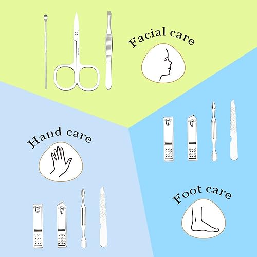 Miniatura 3 de Kit de manicura cortaúñas para hombres, herramientas de pedicura, cuidado personal, regalos para el día de San Valentín, cortador de uñas de metal