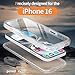 Cozycase for iPhone 16 Case Waterproof - 360 Heavy Duty with Screen/Camera Protector Shockproof IP68 Underwater Dustproof Water Dust Shock Proof Full Body/Front and Back Case Frosted Clear 6.1 inch