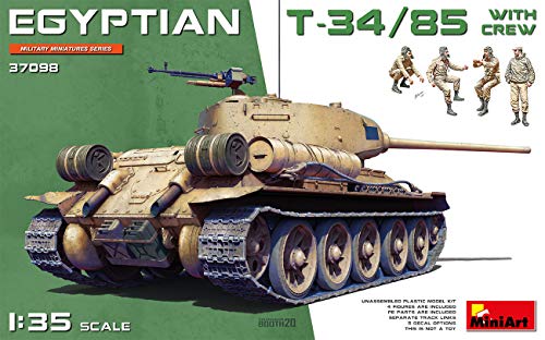 T-34/85 Égyptien 1:35 Miniart MIN37098 maquette char militaire avec équipage
