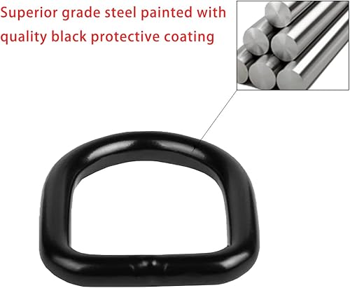 Miniatura 3 de Moly Magnolia Anillos en D con anclajes de amarre para remolque puntos cerrados de acero inoxidable soporte de cama de camión anillo de amarre