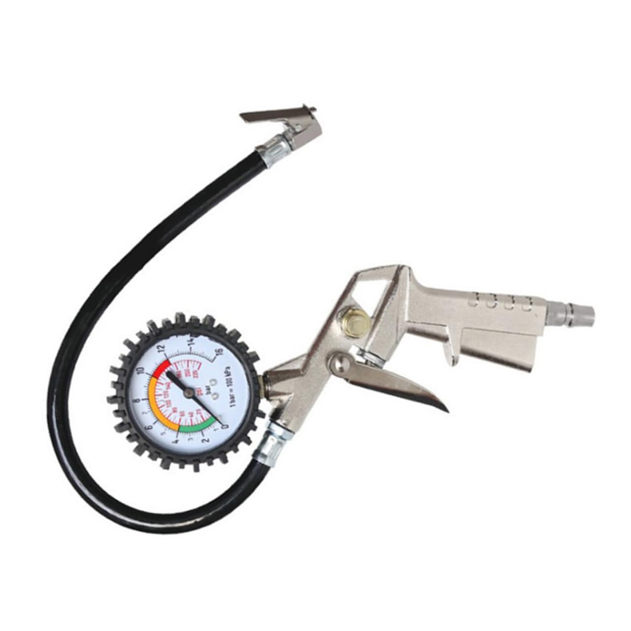 Unomor Car Truck Motorcycle Tire Pressure Gauge Air Compressor Inflator Heavy Duty Accurate Easy to Use Automotive Accessory