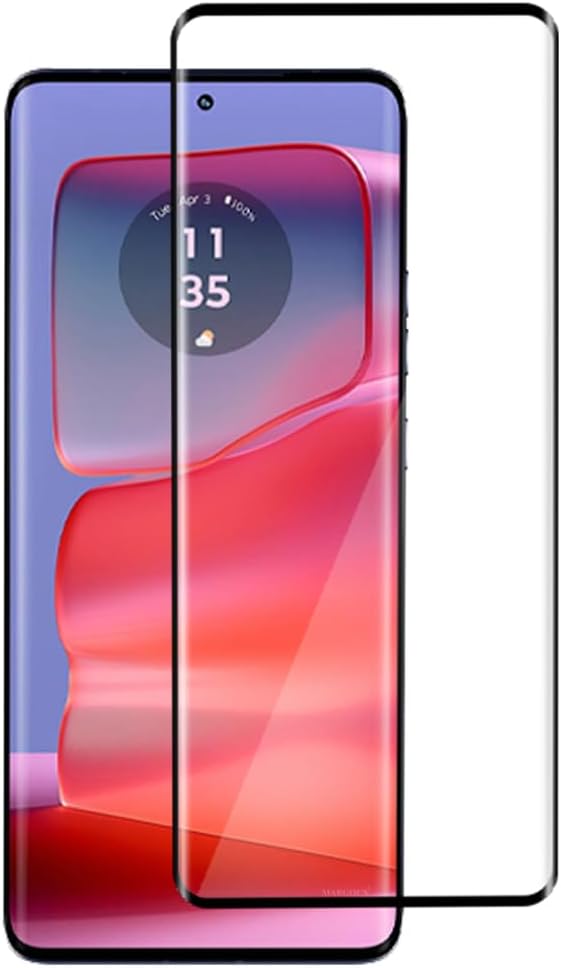for Motorola Edge 50 Pro Screen Protector Tempered Glass 3D Curved, Full Coverage Protective Film (50 Pro)