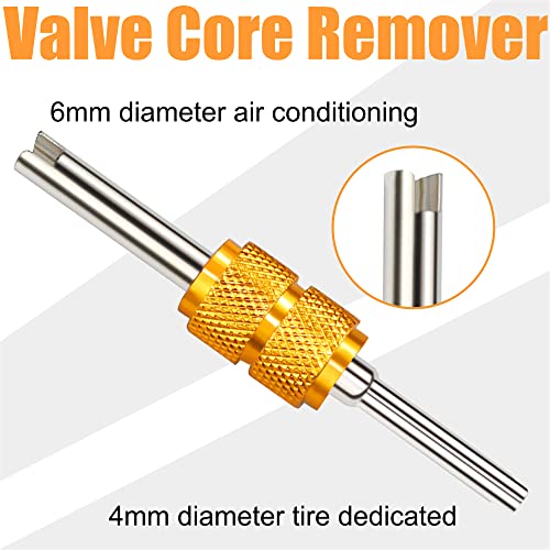 R410A Adapter For Mini Split System Air Conditioner Hvac 5/16” Female To 1/4” Male Flare, Valve Core Remover, R134A Refrigerant Tank Adapter To R12 R22 Adapter, Vacuum Pump Adapter 1/4” To 1/2” #TOP3