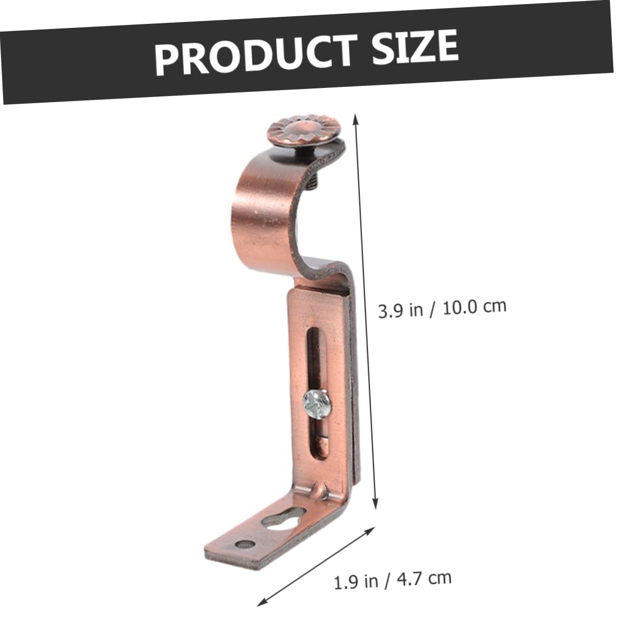 10 Pezzi per Tende Staffa per aste per Tende cieche Supporti per bastoni per Tende in Metallo Supporto per aste per Tende Telaio di Supporto mensola Ferro da Stiro