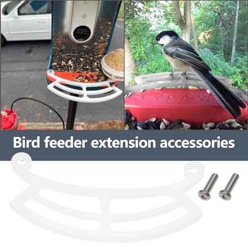 Image of Smart Bird Feeder Landing Front Perch with Screws Compatible with Bird Buddy Wider Extension Perch to DIY Add-ons Accessories