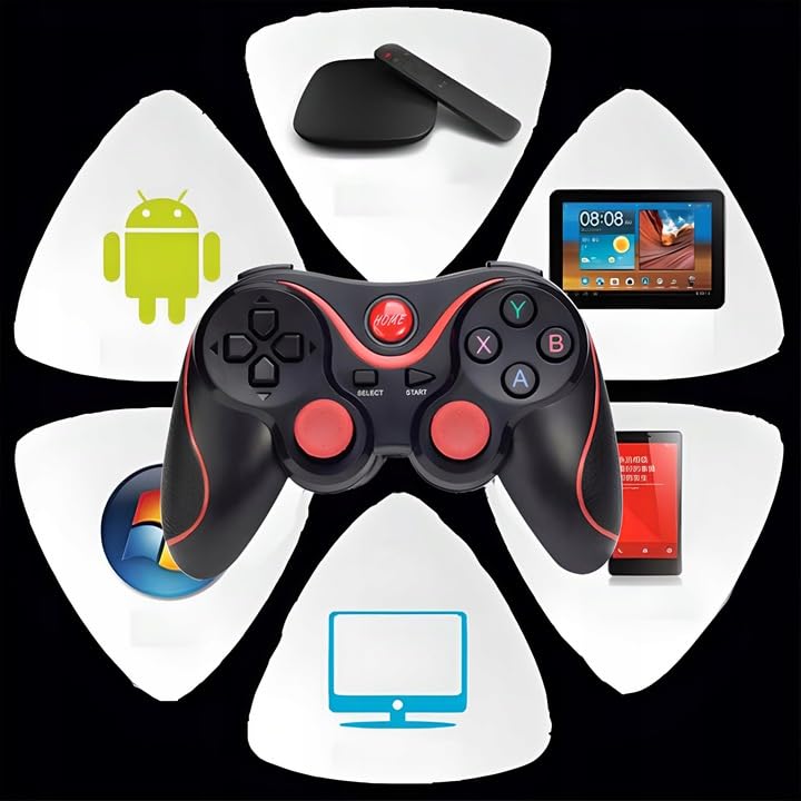 Retoo Controller per Telefono Bluetooth, Controller Smartphone Android/iOS con Batteria da 400 mAh e raggio di 10 m, Gamepad wireless per PC, Smartphone, Xbox, Android, Windows, Tablet