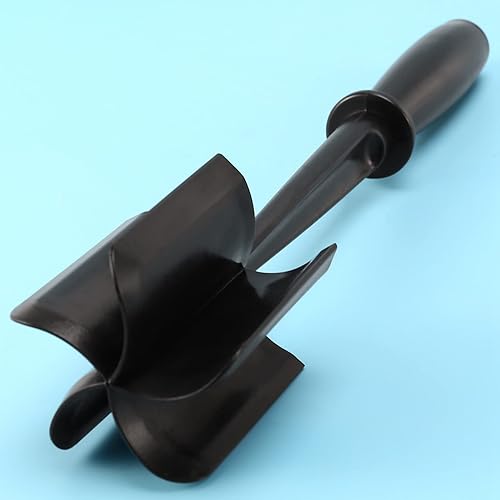 Miniatura 8 de Picador de carne, 5 cuchillas curvas, triturador de carne molida de carne molida para carne de hamburguesa, carne molida, pavo, negro