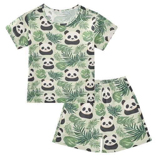 Cute Panda Pajama Set Pajamas Sleepwear Nightwear Loungewear Clothes Set B04042053