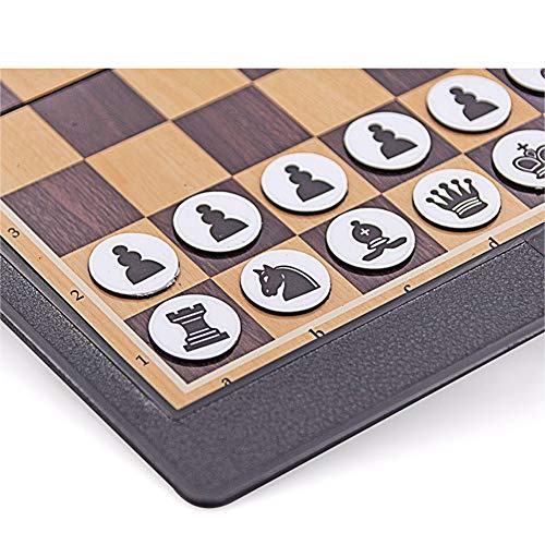 MIAOQI Foldable Magnetic Chess Set, Mini Pocket Student Mini Portable Traditional Fun Magnetic Folding Board Games for Travel School - Image 5