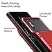Vofolen Case for Galaxy Note 10+ 10 Plus Case Wallet 4-Slot Pocket ID Card Holder Scratch Resistant Dual Layer Protective Bumper Rubber Armor Hard Shell Cover for Samsung Galaxy Note 10 Plus Red