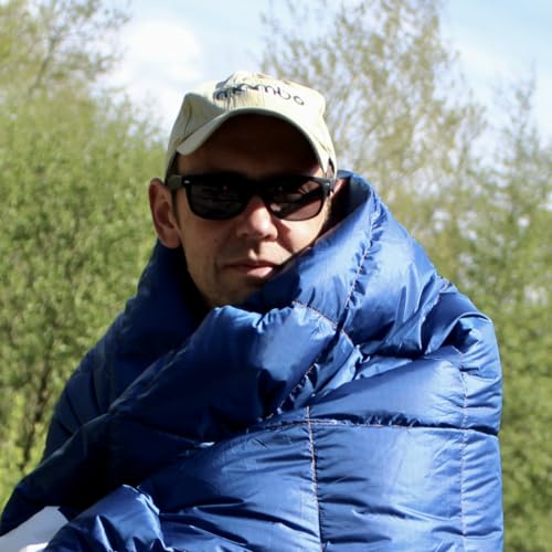 Horizon Hound HHOCB04 Down Camping Blanket - Trek, Blue Travel Blanket | Sustainable Insulated Down | Lightweight & Warm Quilt thumb #6