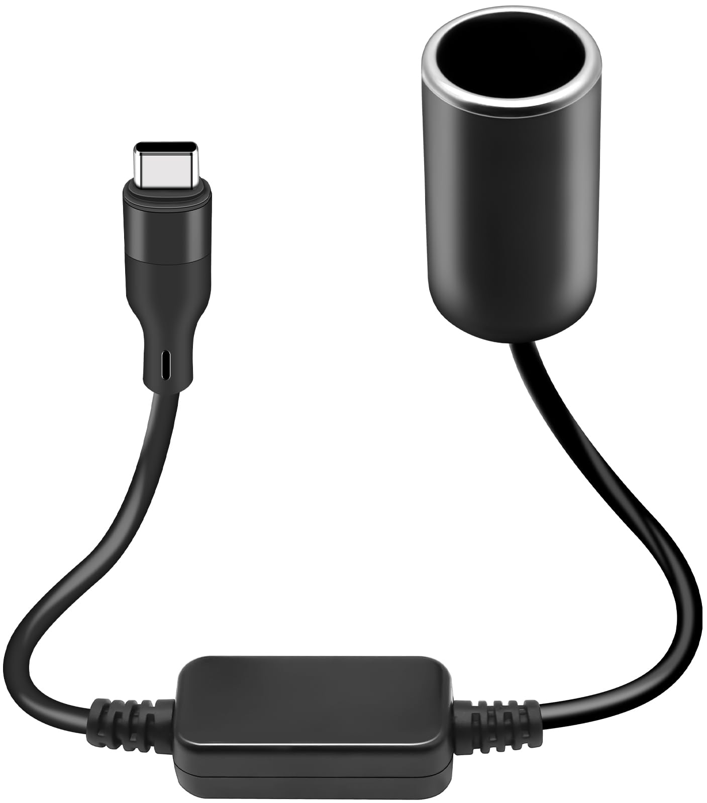 SiYear Adattatore Da USB-C A Accendisigari 12V 18W - Per Dash Cam, GPS E Luci LED