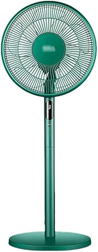Ventilador de pedestal eléctrico silencioso con soporte de motor de CC para ventilador de piso de 3 velocidades ajustable con control remoto de