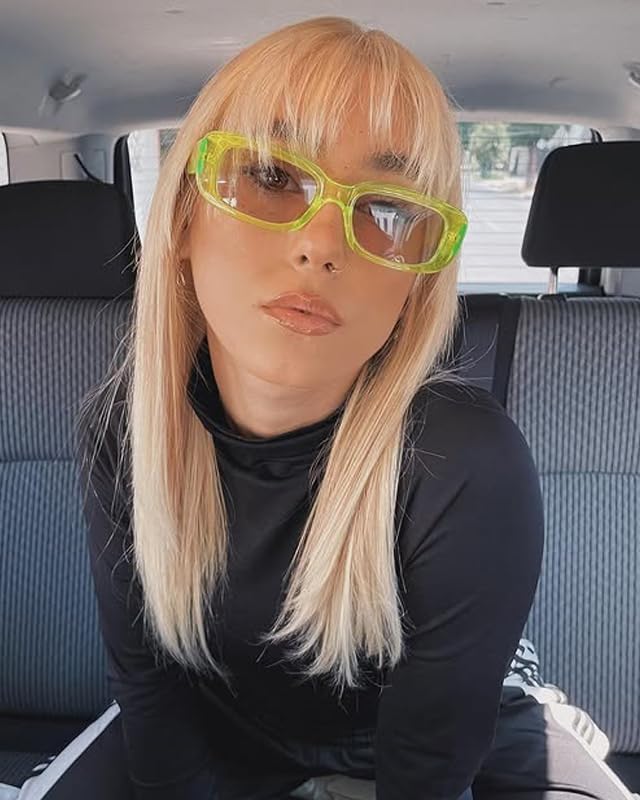 Rectangle Sunglasses for Women Men Vintage Square 90s Sunglasses Trendy Square Glasses4