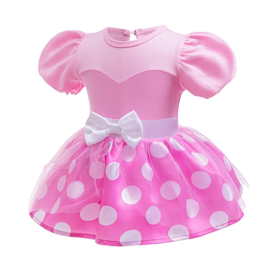 Lito Angels Vestito Bebè Principessa, Set Pagliaccetto Tutina per Bimba Neonata con Fascia, Costume Outfit a Tema Fiaba per Carnevale Bambina 0-24 Mesi