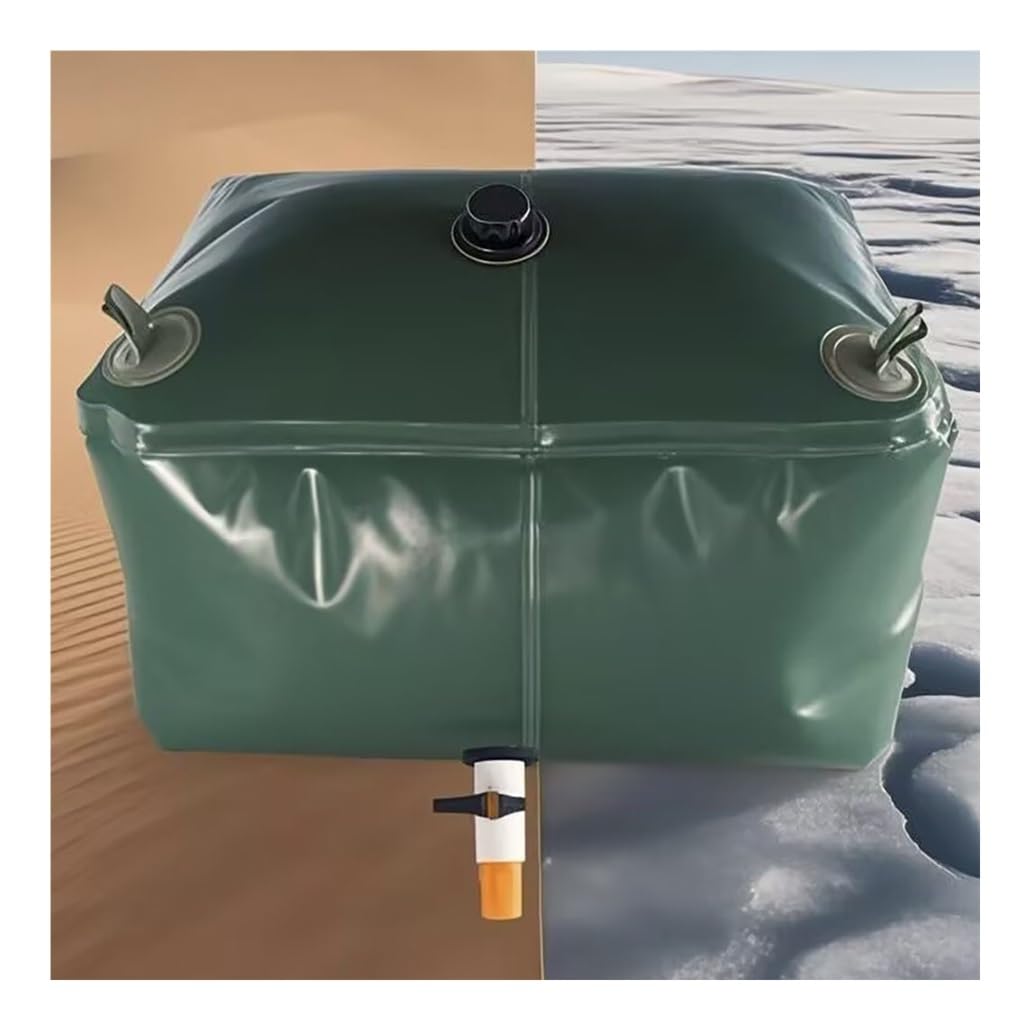Contenedores de Almacenamiento de Agua Tipo Bolsa con válvula, Tanque de Agua portátil Plegable de Gran Capacidad, Bolsa de Agua Blanda, para Camping y caravanas, Resistente a la s