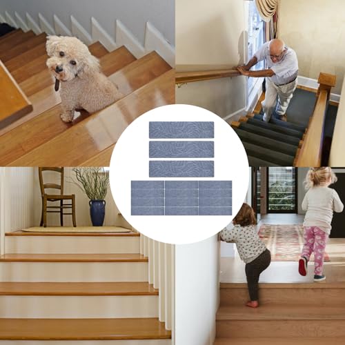 Peldaños para escaleras de alfombra interior para pasillo de casa con niños y mascotas 5