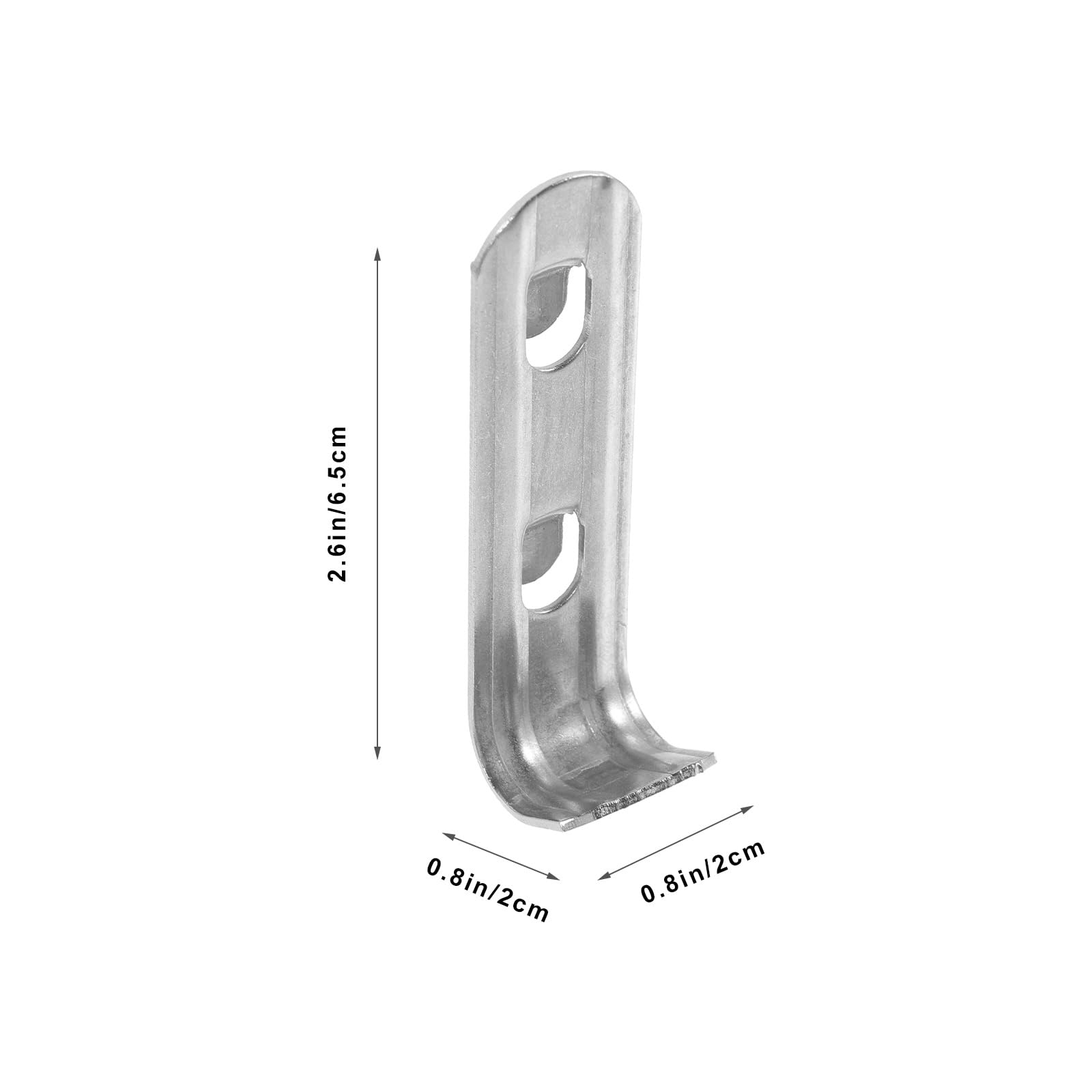 HOMSFOU Stainless Steel Shelf Hooks 4 Pack 2.6 Inch Refrigerator Freezer Clips Cabinet Supports for over Fridge Storage and Cooling Cabinet Organization - Image 2