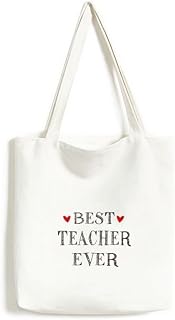 Best teacher ever citação respeitada sacola de lona, bolsa de compras, bolsa casual