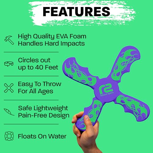 Image of Pool Games and Foam Boomerang - Perfect Valentine's Day Gift for Kids, Teens and Adults - Fun Easter Gifts for Girls and Outdoor Toys for Kids Ages 6+ - Ideal