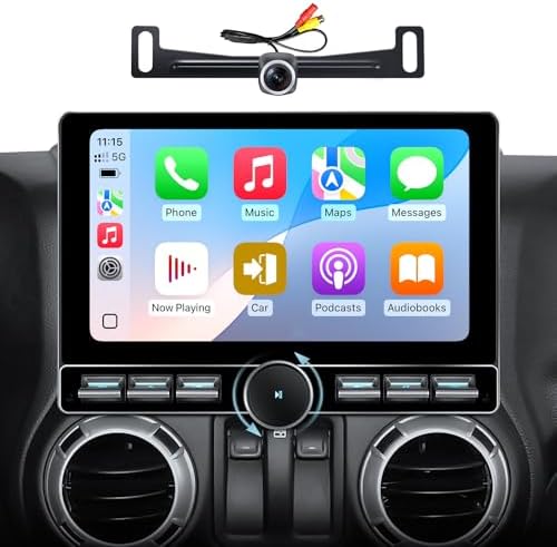 10" QLED Car Stereo for Jeep Wrangler JK (2007-2018) & Dodge Ram ...