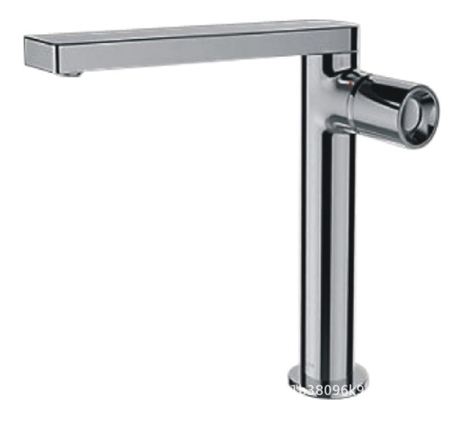 Robinet de lavabo en cuivre anti-corrosion, mitigeur monotrou pour régler l'eau chaude et froide