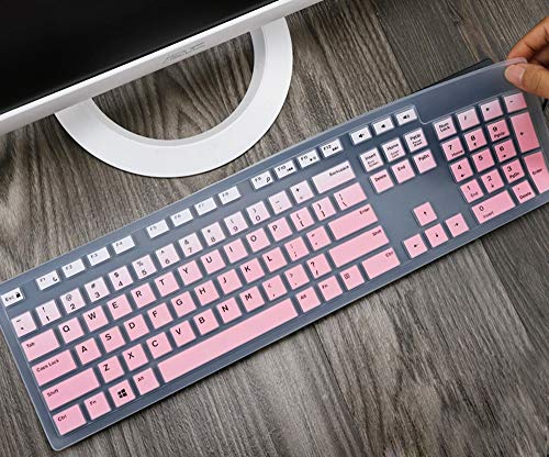 Silicone Keyboard Skin Cover Compatible with Dell Desktop KM636 KB216 Keyboard, Dell Optiplex