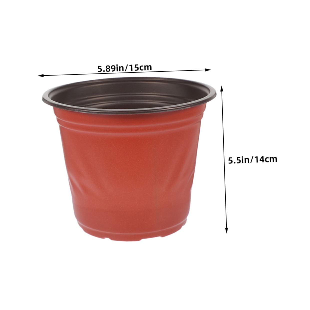 60 pièces Lot de Pots de Semis Ronds Plastique PP à Drainage Pots Légers pour Succulentes et Jardinage Intérieur Extérieur pour Plantation et Bouturage