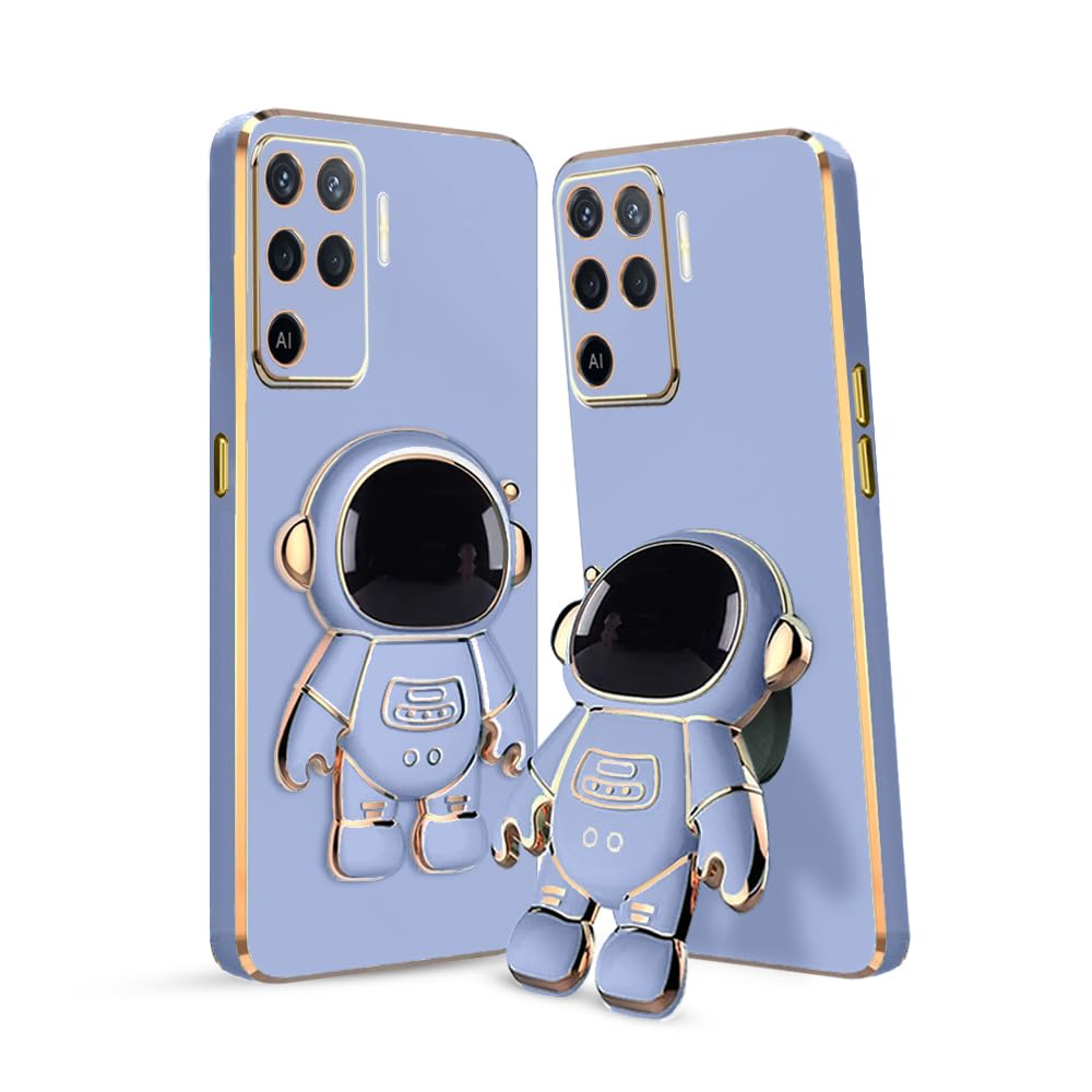 KARWAN®️ 3D Astronaut with Folding Stand Back Cover Case Compatible for Oppo F19 Pro | Slim electroplated case | Stand case | Soft TPU | Space Astro Theme | Camera Protection-Blue (B0C7LBSKL4) Amazon Price History, Amazon Price Tracker