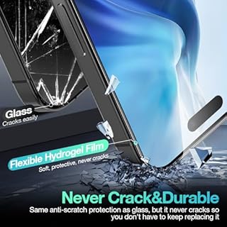 JDHDL 3 Pack Flexible Film for iPhone 17 Pro Max Screen Protector[NOT GLASS], Non-breakable Soft TPU Hydrogel Film for iPhone 17 Pro Max, Invisible Thin, Scratch Resistant, Self-Healing