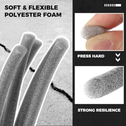 Image of MotiMind Foam Backer Rod for Gaps Joints,1 Inch x 100 Ft,Gray,2 Roll | Caulk Saver Concrete Crack Filler, Weather Stripping Seal, Door Window Insulation, Backing Rod Expansion Joints