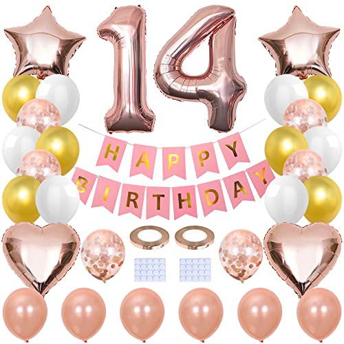 Yijunmca 31 palloncini per feste di 14° compleanno...