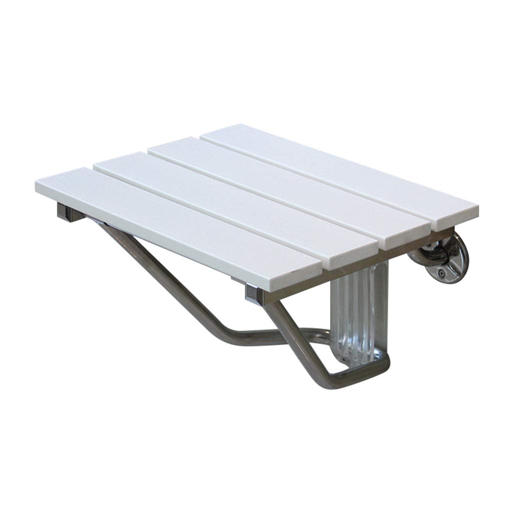 Moderno Banco de Asiento de Ducha Plegable Montado en la Pared Taburete de Seguridad Silla en el baño Bañera Soporte de Acero Inoxidable Carga Máxima 160 Kg para Ancianos, discapacitados