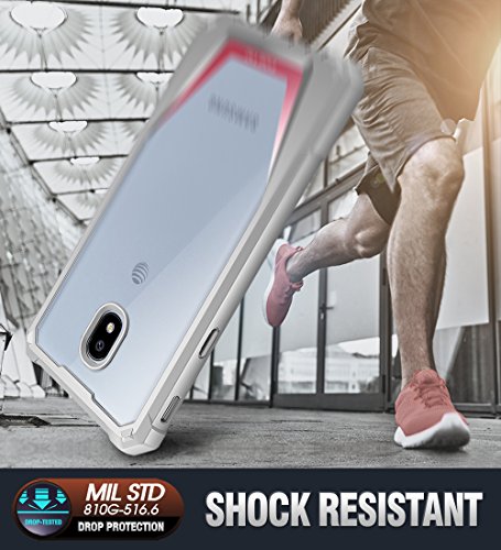 Galaxy J3 2018 Rugged Case, Poetic Guardian Heavy Duty Case With [Built-In-Screen Protector] For Samsung Galaxy J3 2018/J3 Star/J3 Orbit/J3 V 3Rd Gen/J3 Achieve/Express Prime 3/Amp Prime 3 - Pink #TOP5