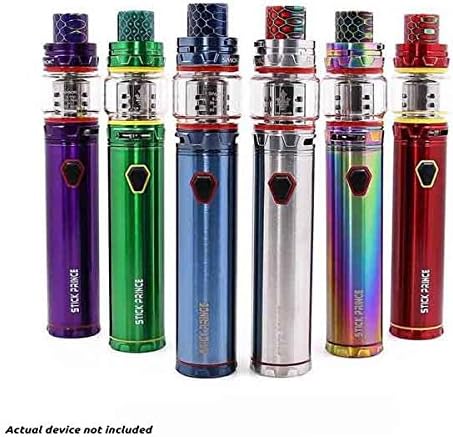 Brushed Gun Metal Gray Protective Air Release Vinyl Decal Wrap for Smok Stick Prince Vape Box Mod by Necro Wraps