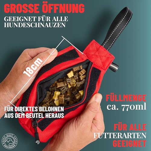 GIZZY® DAS ORIGINAL I Futterdummy Hunde I Robuster Hunde Futterbeutel für alle Rassen I Dummy Hundetraining mit Leckerlies - Die Erziehungshilfe für Hunde I Futterbeutel Hundetraining - Hunde Zubehör