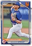 Brandon Sproat baseball card 2024 Topps Bowman Draft #BD90 Rookie (NY Mets Pitcher)
