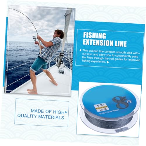 Línea de Pesca Trenzada de 8 Hebras 100m Nylon Multicolor con Alta Resistencia a la Abrasión para Agua Dulce y Salada miniatura 7