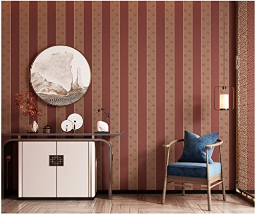 Papier peint rouge minimaliste pour créer un salon zen et chaleureux