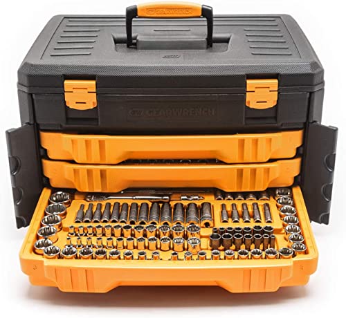 Image of GEARWRENCH 243 Pc. 12 Pt. Mechanics Tool Set in 3 Drawer Storage Box - 80972