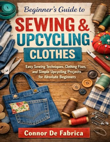 Beginner’s Guide to Sewing & Upcycling Clothes: Easy Sewing Techniques,