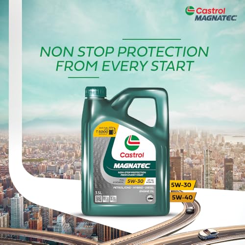 Image of Castrol MAGNATEC 3416662 Stop-Start 5W-30 Full Synthetic Engine Oil for Petrol, Diesel and CNG Cars (3.5L)