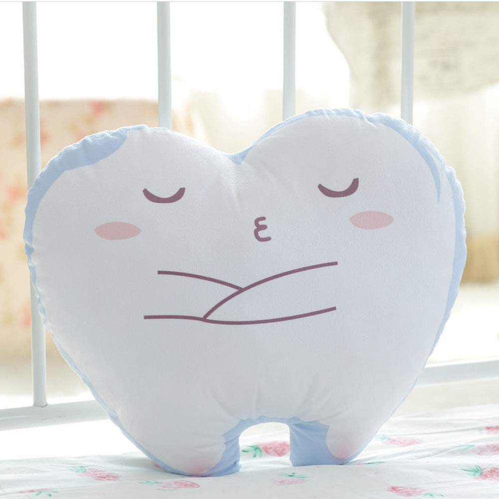 Crazyify Kissing Teeth Shape Printed Pillow for Kids| Boys |Girls - Velvet Pillow for Kids | Pillow for Children Room | Plush Cushion/Toys for Kids | Gift for Kids (Size-40cm) (B0B1MPFDTD) Amazon Price History, Amazon Price Tracker