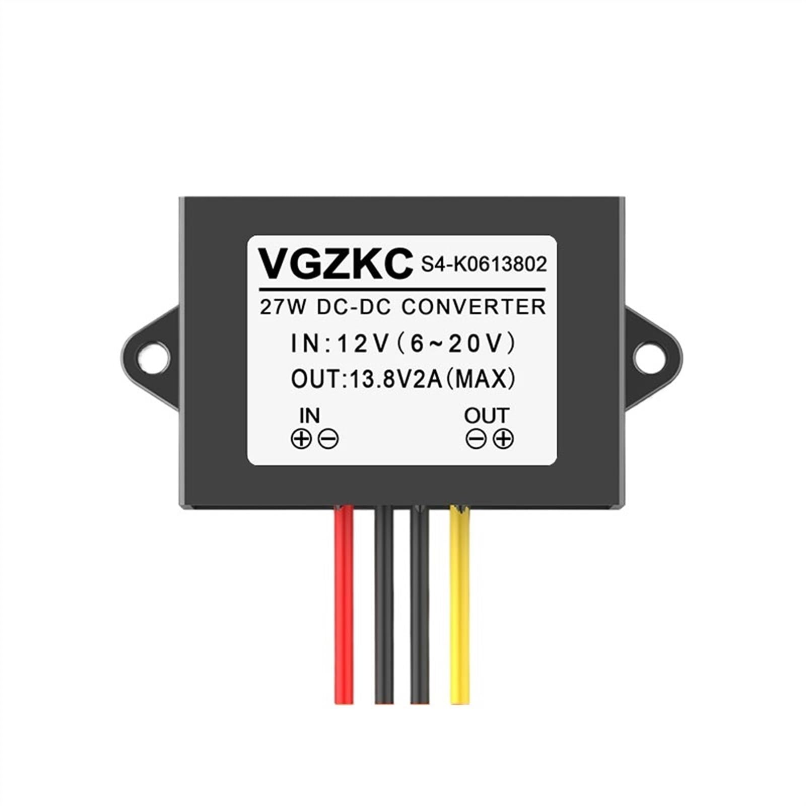 MGIMGFKZD 12V to 13.8V 1A 2A 3A 5A 8A 10A 15A 20A DC Power Converter 6-20V to 13.8V Automatic Buck-Boost Module(6-20V to 13.8V 2A S4)