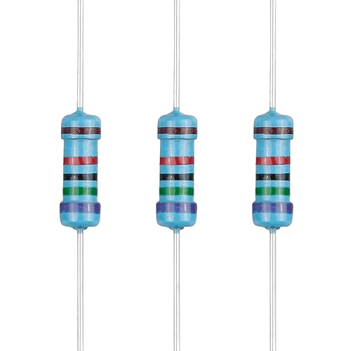 Miniatura 20 de 100 resistencias de 56 ohmios 1/2 W (0.5 vatios) ±1% tolerancia de película metálica, múltiples valores de resistencia opcional