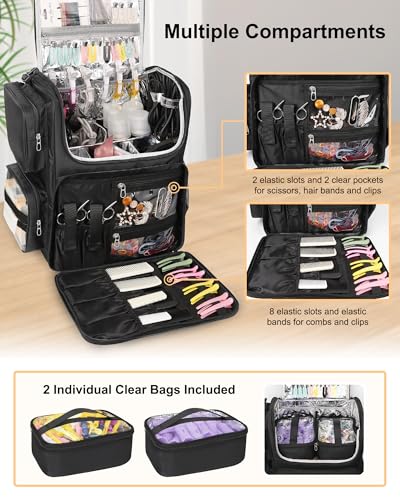 Relavel Heat-Insulated Hair Stylist Backpack