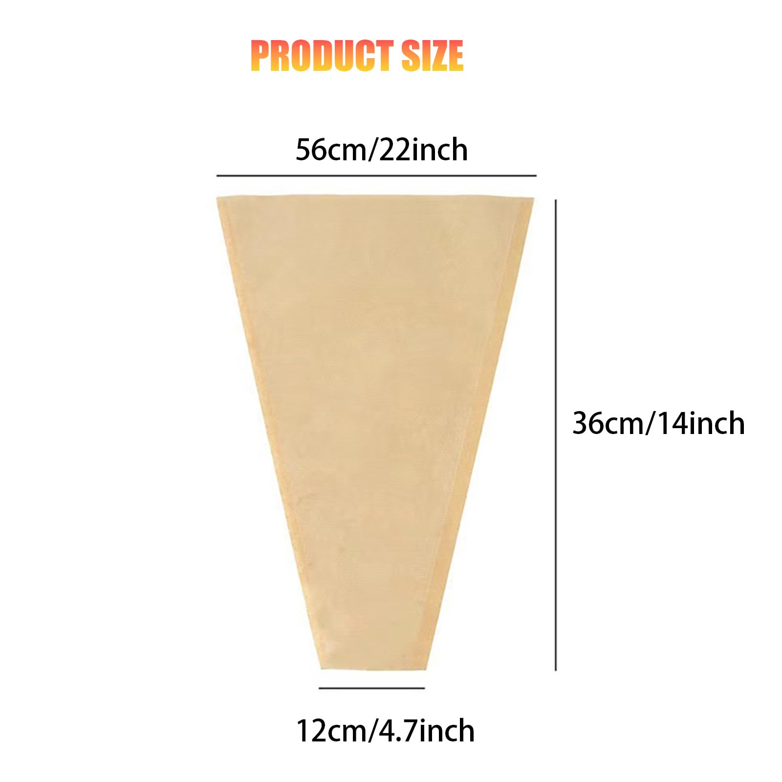 BOYYOEE 50PCS Kraft Flower Bouquet Wrapping Paper Bags Floral Sleeves for Bouquet for Wedding, Birthday, Graduation, Anniversary, Mother'S Day Gift, 4.7x14x22inch