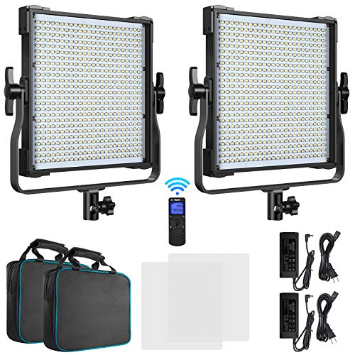 Switti 2-Pack LED Video Light, Dimmable Bi-Color 3000K-8000K CRI96+ Photography Lights, Video Lighting Kit for Studio Portrait Product Photography YouTube Recording Outdoor Shooting