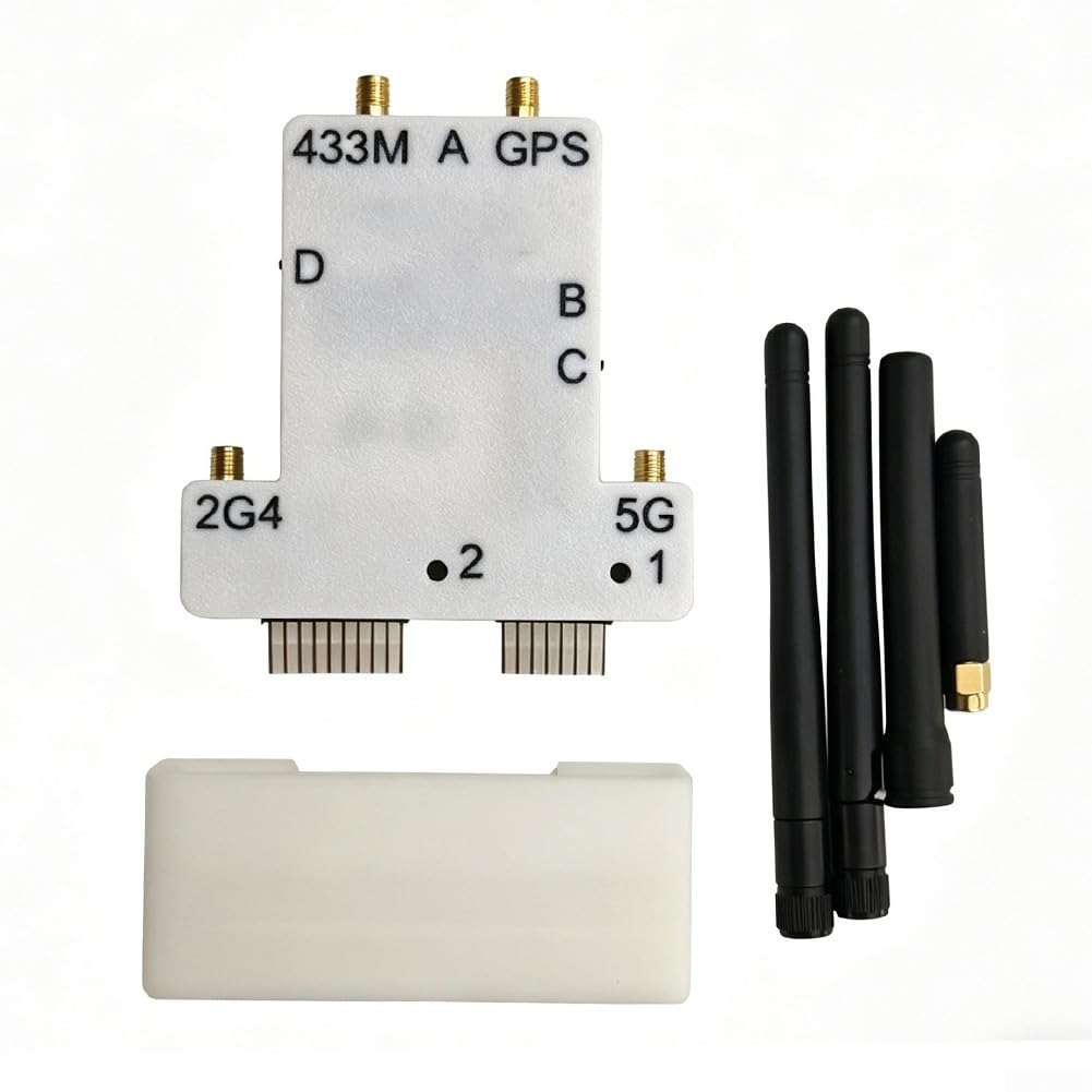 per Flipper per scheda di sviluppo Wi-Fi zero chip ESP32-C5 GPS antenna RF 433 MHz - Modulo schermo 2.8 Scheda di espansione Interfaccia USB-C (bianco)