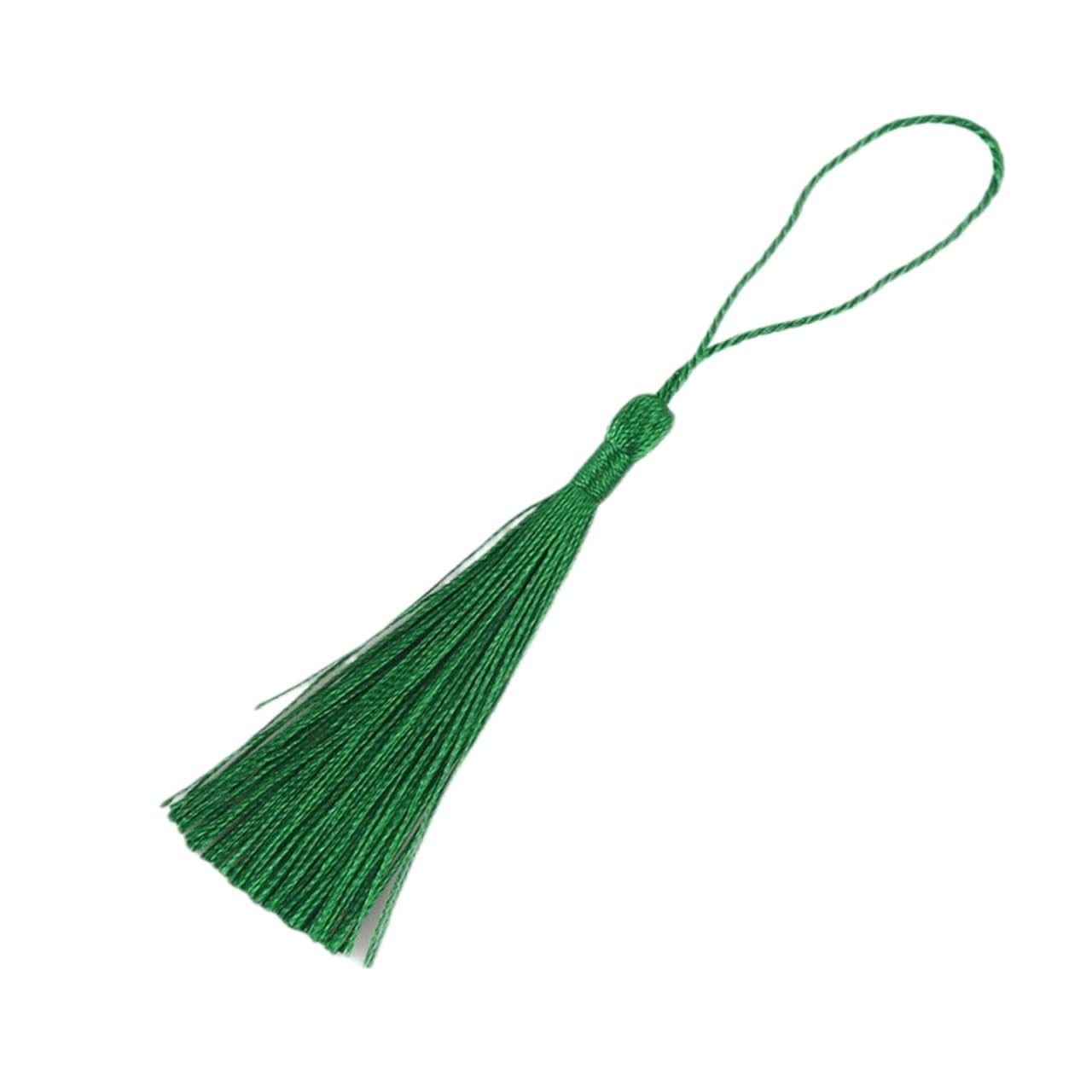 Mini Tassels for Crafts 50Pcs 13cm Hanging Rope Silk Tassel Fringe For Jewelry Making DIY Key Chain Earring Hooks Pendant Decoration Tassels(20)
